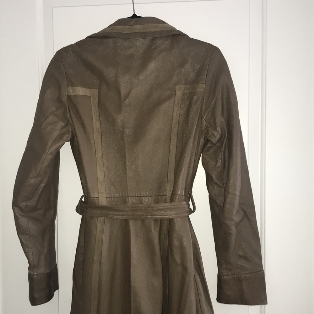 Vintage Leather Coat - Picture 3 of 9